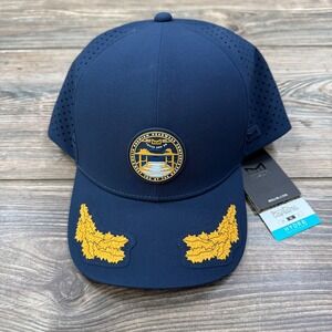 Melin Mens CL Hydro A-Game Captains Hat Navy Blue Scrambled Eggs Snapback NEW